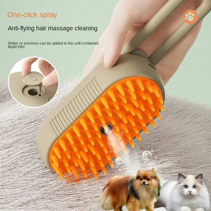3-in-1 Electric Steamy Dog Brush