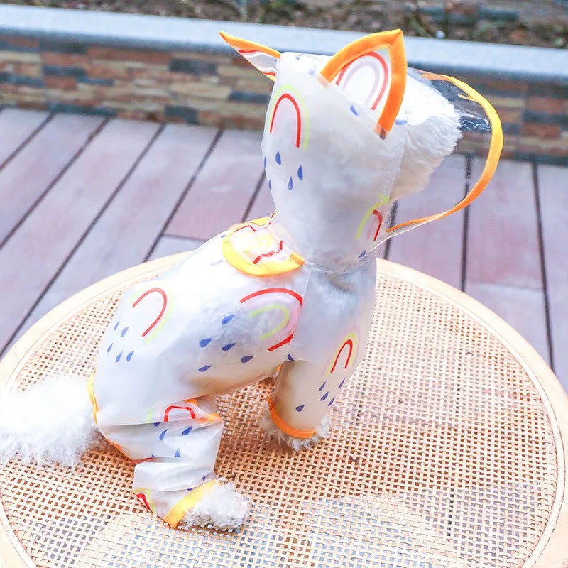 Waterproof Hooded Dog Raincoat