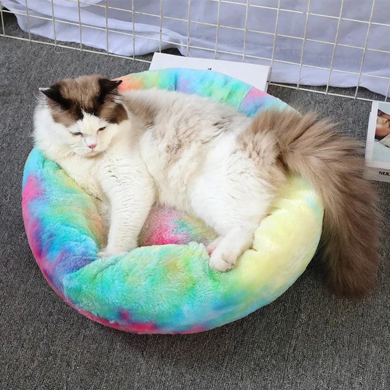 Super Soft Plush Donut Bed