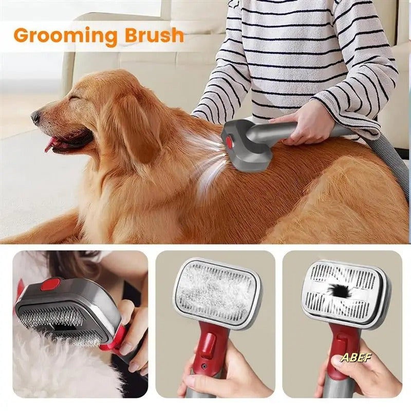 Full Series Pet Shaver Comb Suit with Hair Suction Head for Dogs and Cats